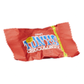 Eine rote Verpackung von Tony's Chocolonely Schokolade