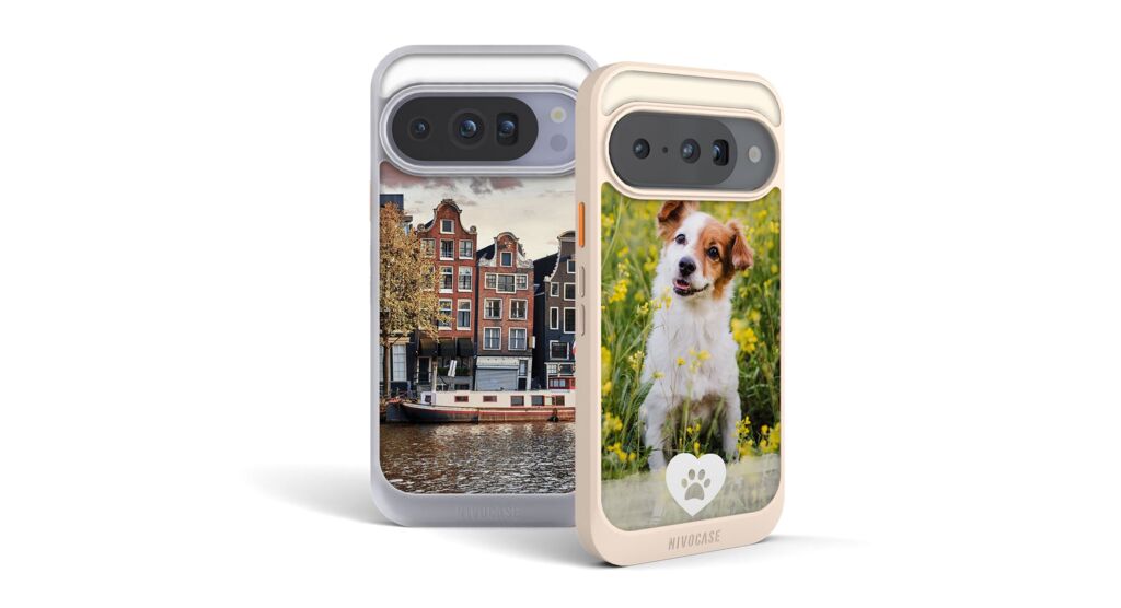 Personalisierte Google Pixel Hüllen in zwei verschiedenen Farben.