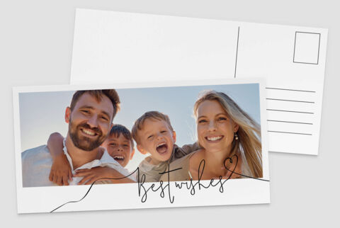 Panoramic postcard greeting cards