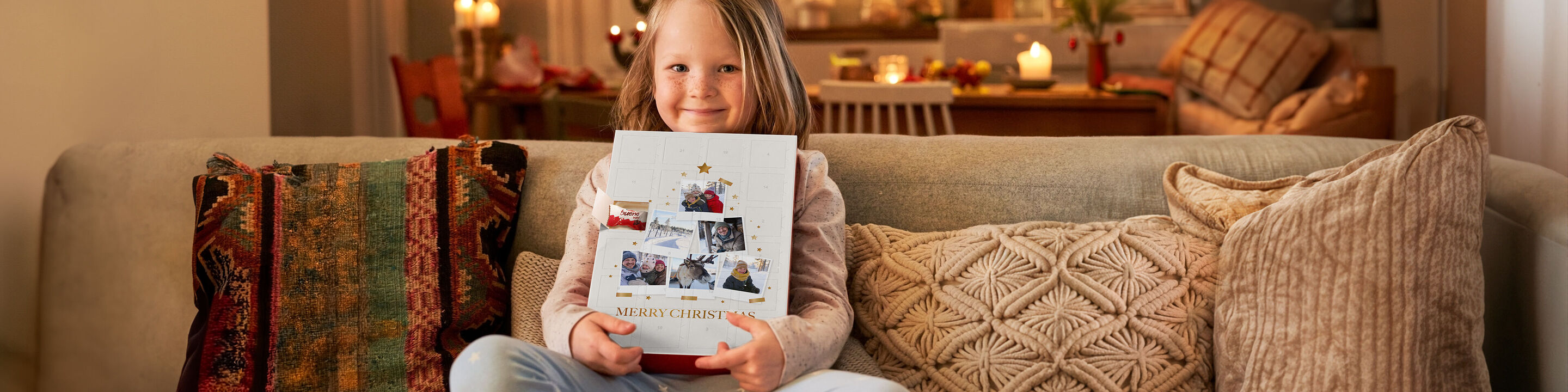 Personalised advent calendar with kinder and Ferrero chocolate