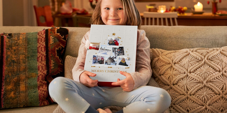Personalised advent calendar with kinder and Ferrero chocolate