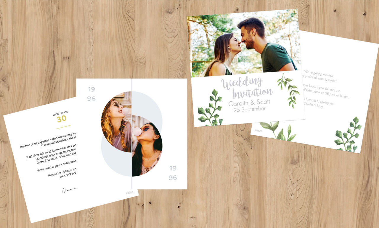 Photo and postcards greeting cards